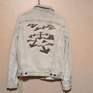 Off-White denim jacket size XL slim fit, authentic, nwt